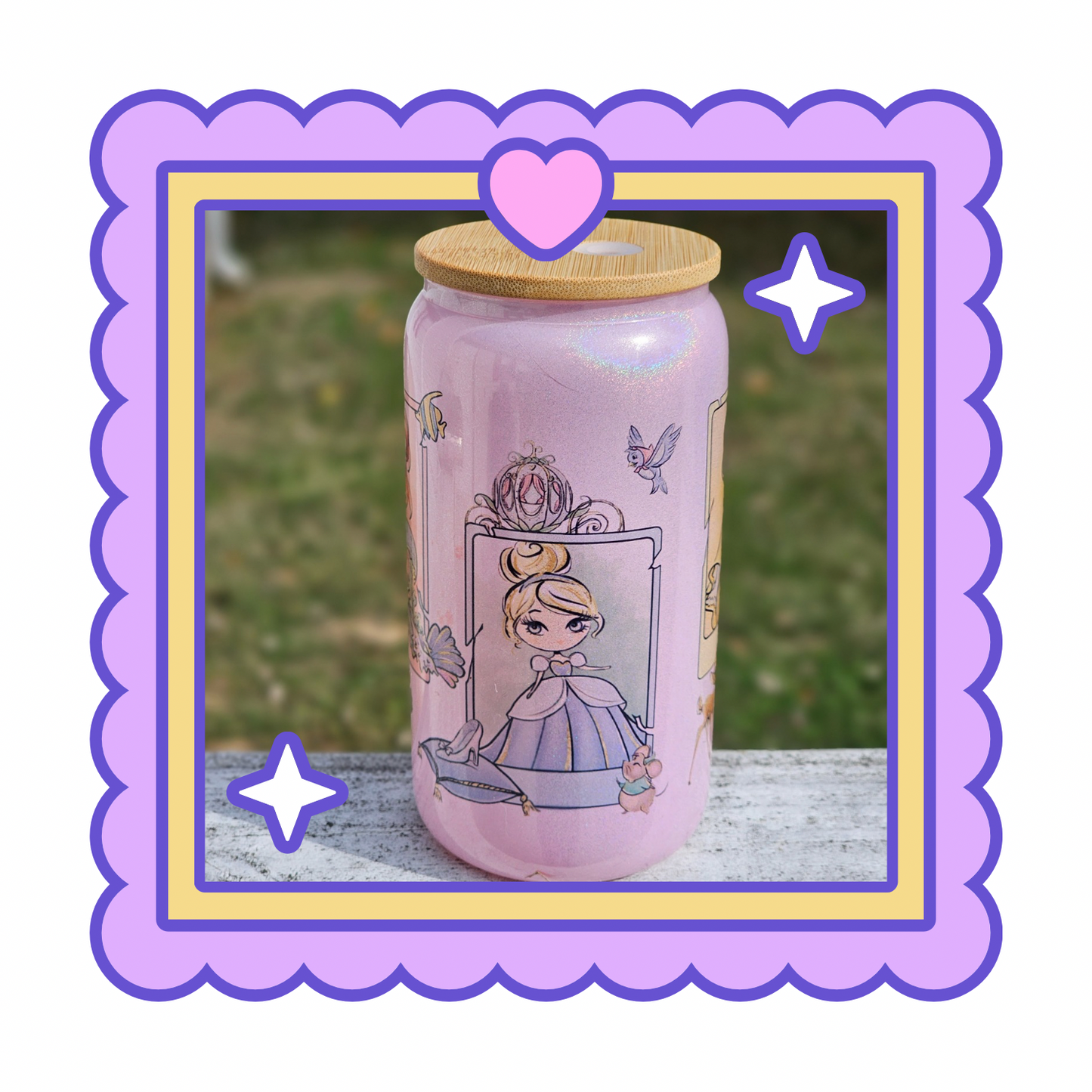 Chibi Princess 16oz Tumbler (Glass)